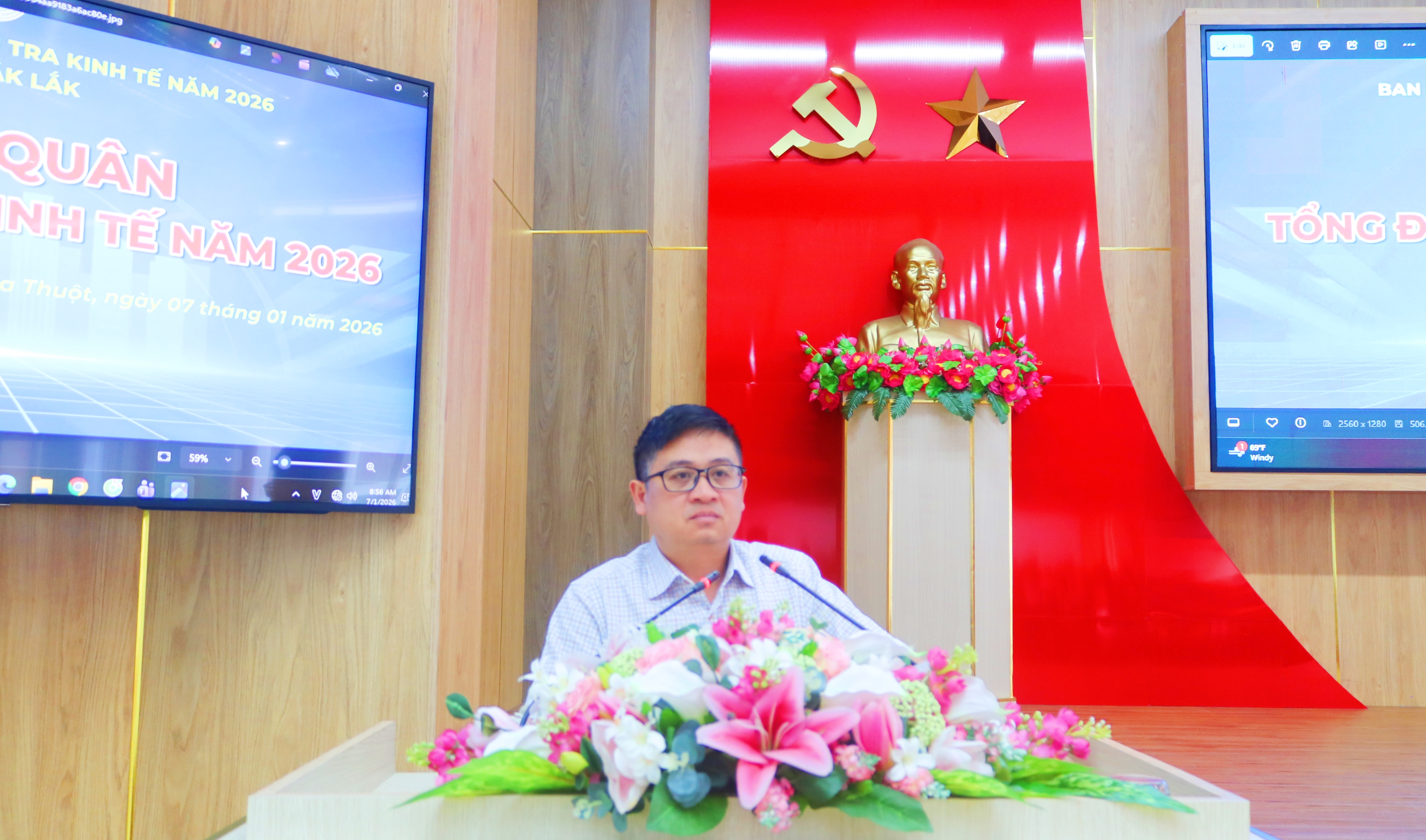 Ông Nguyễn Hữu Chí, Phó Chủ tịch UBND phường Buôn Ma Thuột phát biểu tại Lễ ra quân